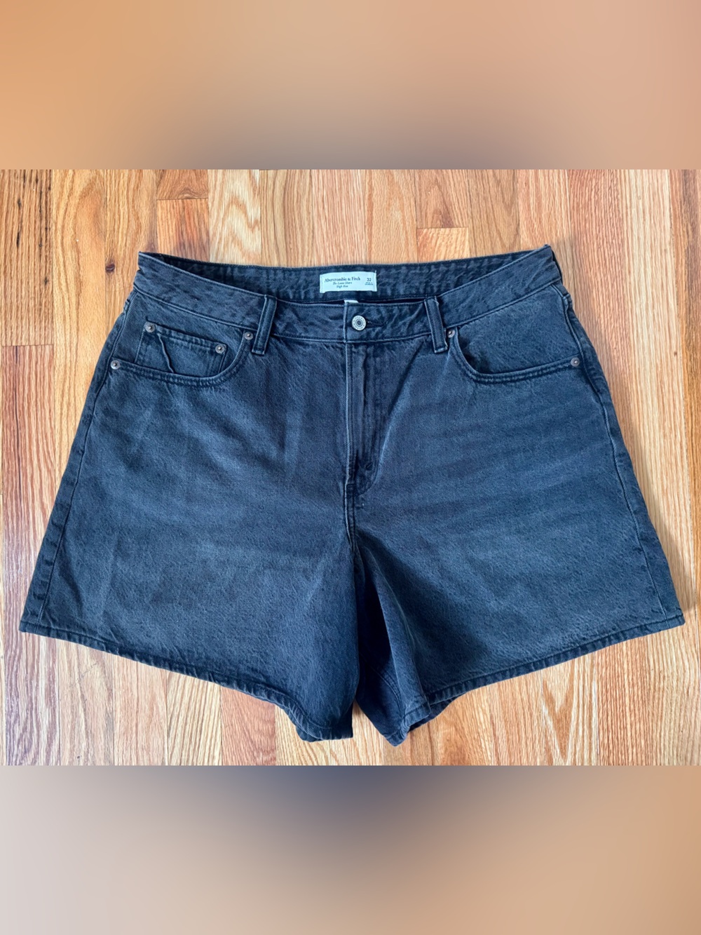 Classic High-Rise Black Women’s Denim Shorts